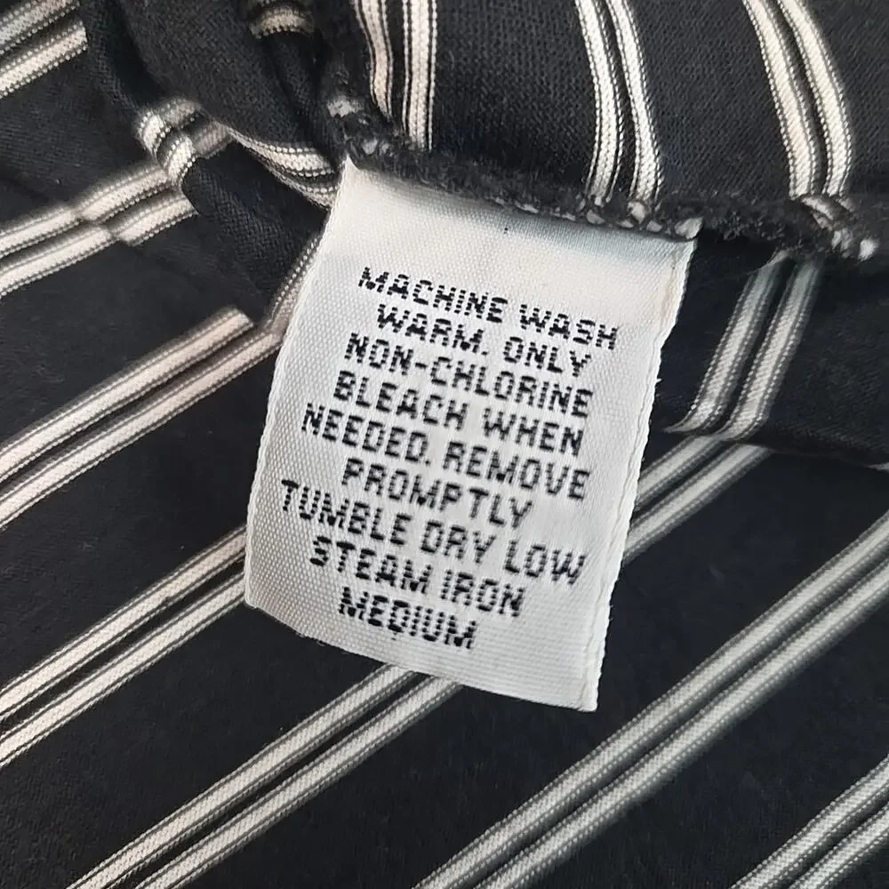 Polo Golf Ralph Lauren Polo Shirt Mens XL Black Striped 100% Pima Cotton